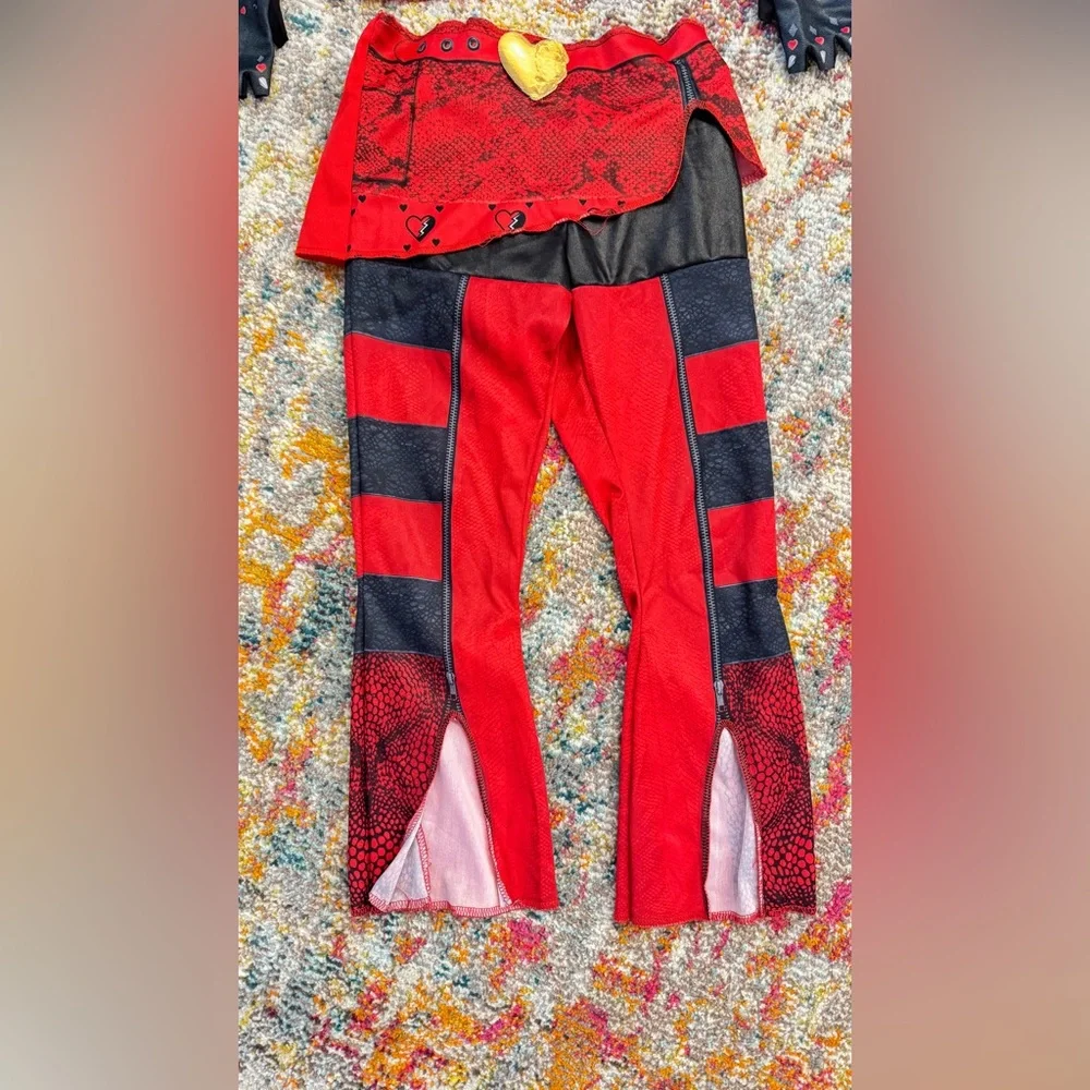 Disney Descendants Red Kids Costume with wig - Picture 4 of 16